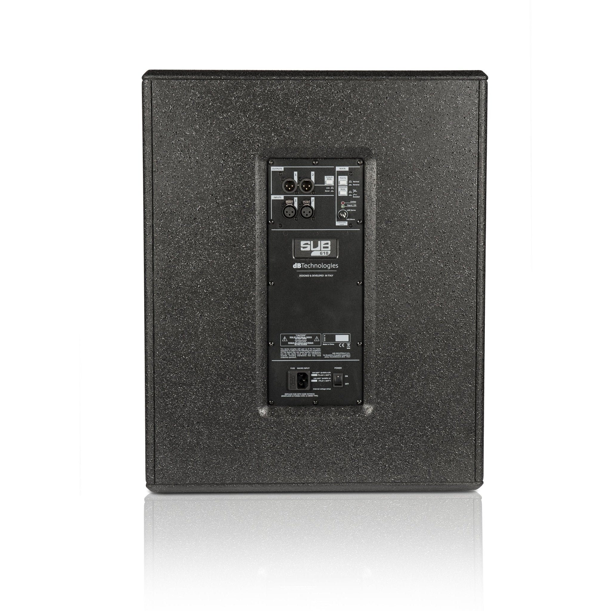 dB Technologies SUB 618 - Subwoofer activo de 18” 600W RMS - Tempo Shop