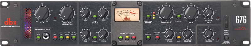 dbx 676 - Canal de micrófono a válvulas con compresor 162SL y EQ de 3 bandas