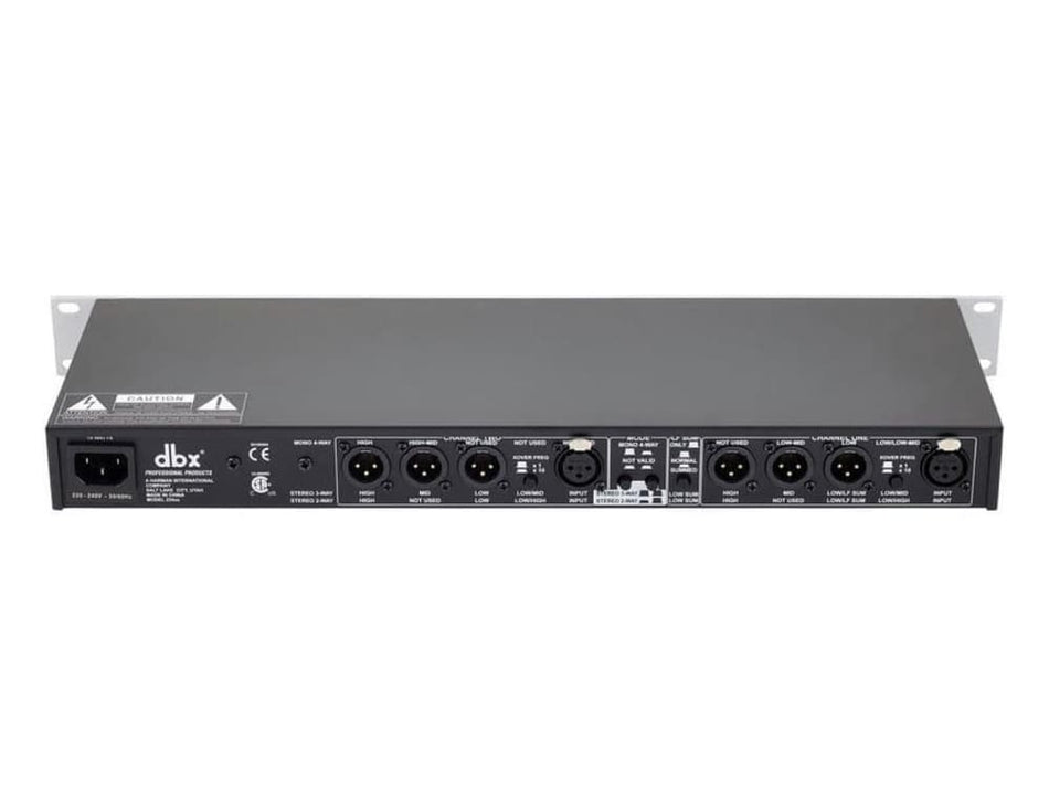 dbx 234xs - Crossover activo estéreo 2/3 vías y mono 4 vías con filtros Linkwitz-Riley de 24 dB/oct