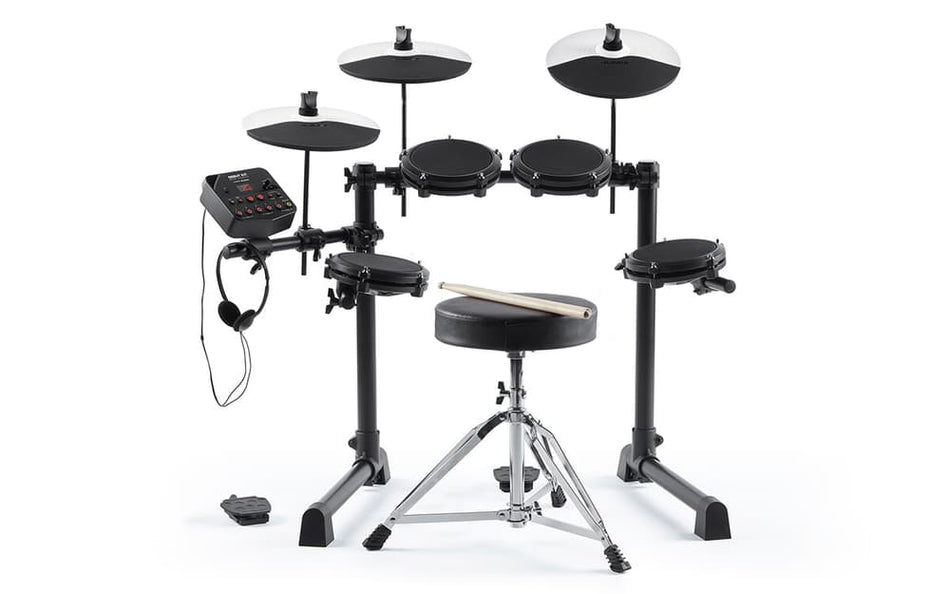 Alesis DEBUT KIT X EUK – Kit de batería electrónica con parches de malla y módulo DM-Lite (10 kits, 120 sonidos)