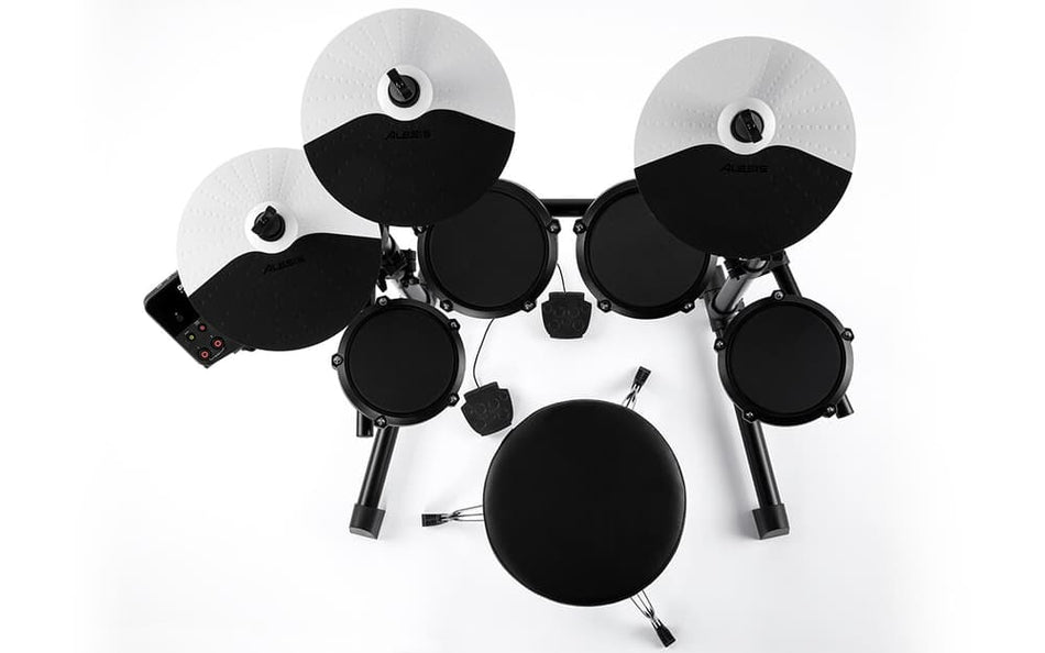 Alesis DEBUT KIT X EUK – Kit de batería electrónica con parches de malla y módulo DM-Lite (10 kits, 120 sonidos)