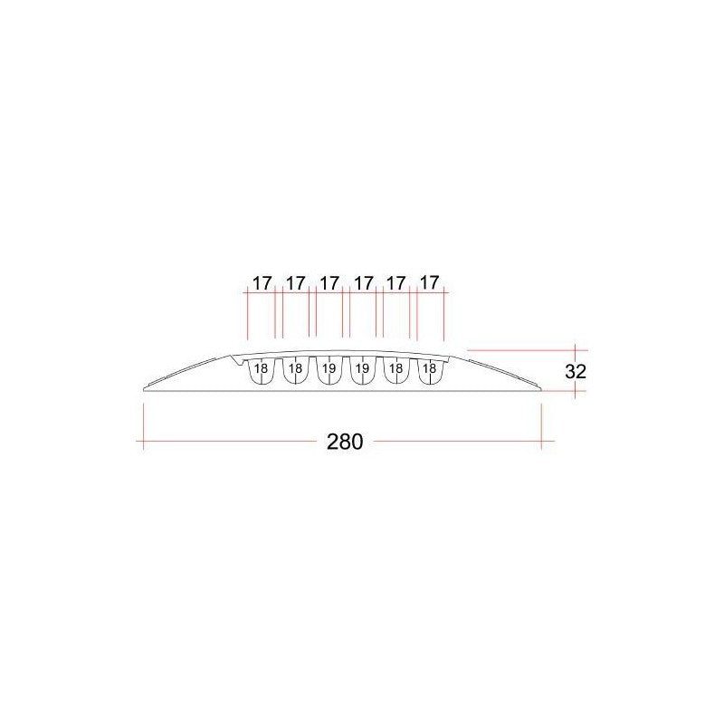 Defender Nano 85150 - Pasacables compacto de 6 canales - Tempo Shop