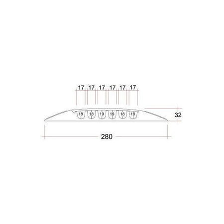 Defender Nano 85150 - Pasacables compacto de 6 canales - Tempo Shop