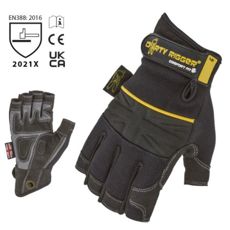 Dirty Rigger Comfort Fit Fingerless - Guante técnico sin dedos