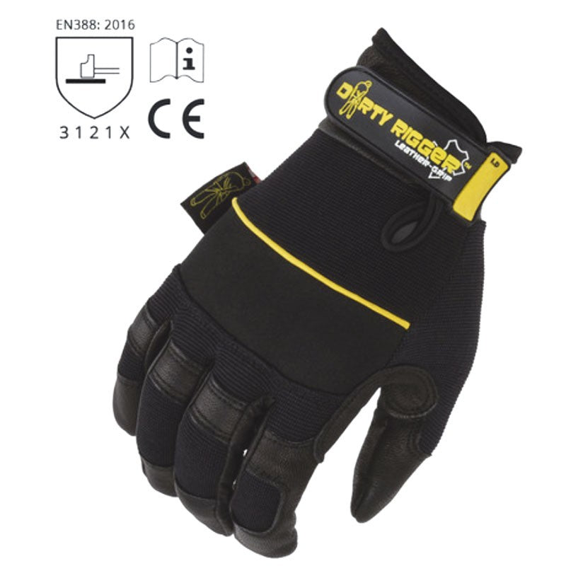 Dirty Rigger Leather Grip 3.0 - Guantes de Piel para Técnico