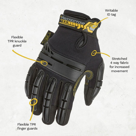 Dirty Rigger Protector Full Finger V3.0 - Guantes de Protección Integral Talla L