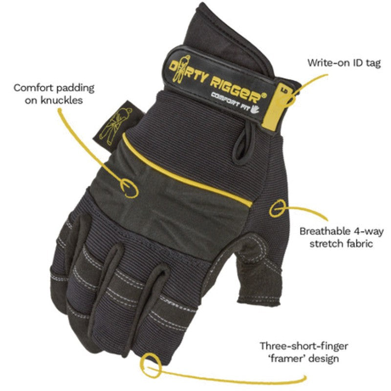 Dirty Rigger Comfort Fit Framer - Guante Transpirable XL