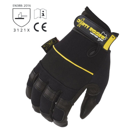 Dirty Rigger Leather Grip V3 - Guantes para Técnicos XL