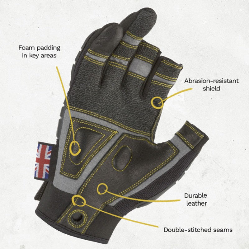Dirty Rigger Protector Framer 2.0 - Guantes XL con 3 dedos cortados