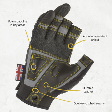 Dirty Rigger Protector Framer 2.0 - Guantes XL con 3 dedos cortados