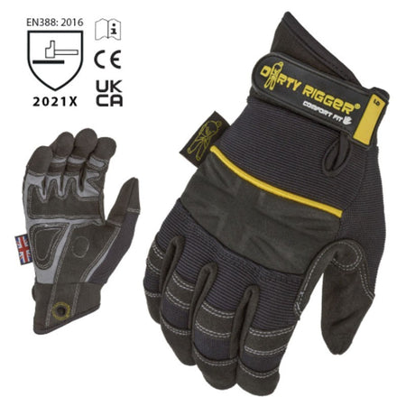 Dirty Rigger Comfort Fit Full Finger - Guantes de protección XXL