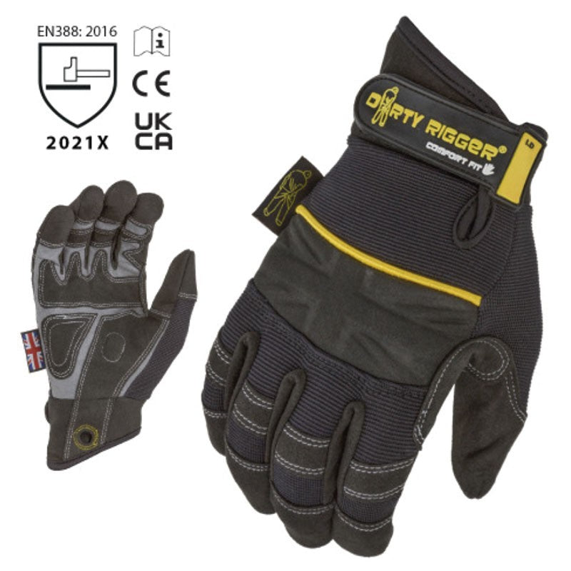 Dirty Rigger Comfort Fit Full Finger - Guantes de protección XXL