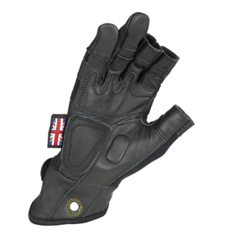 Dirty Rigger Leather Grip Framer - Guantes de 3 Dedos Cortados