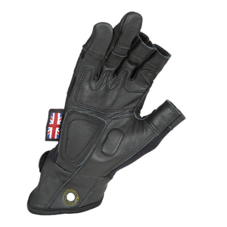Dirty Rigger Leather Grip Framer - Guantes de 3 Dedos Cortados