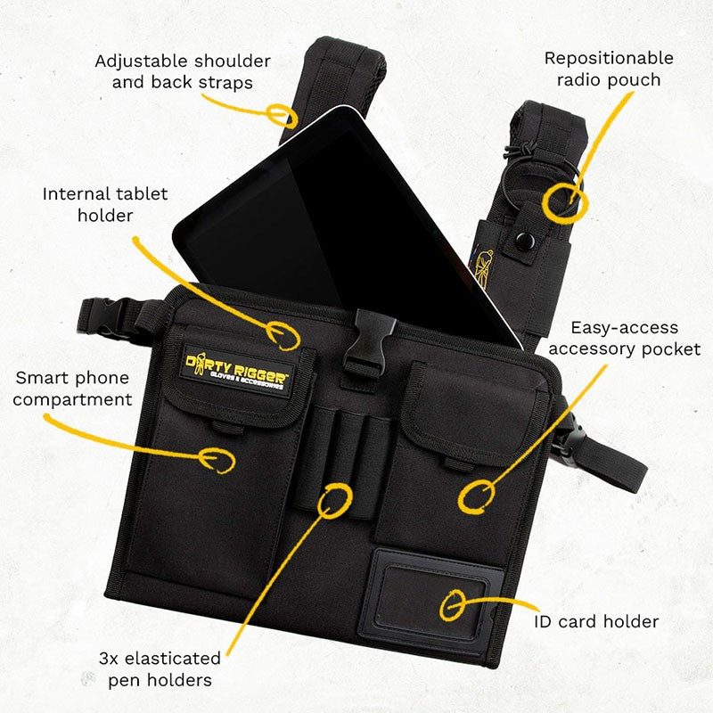 Dirty Rigger Chest Mate Pro - Bolsa de pecho para iPad y tablets - Tempo Shop