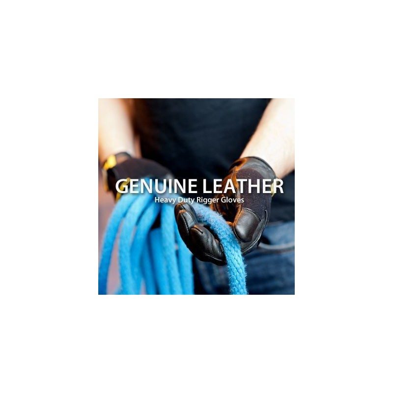 Dirty Rigger Leather Grip - Guantes profesionales de alta resistencia - Tempo Shop