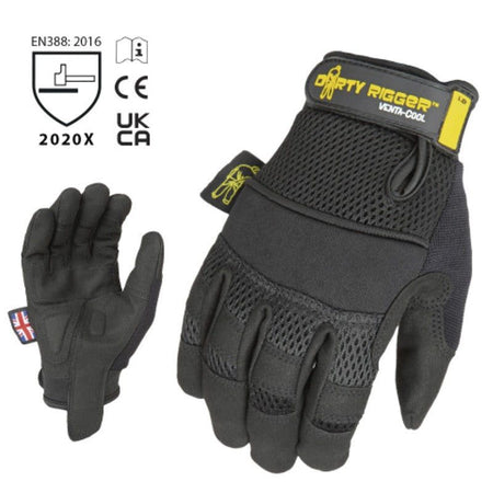 Dirty Rigger Venta-Cool - Guantes Transpirables XXL - Tempo Shop
