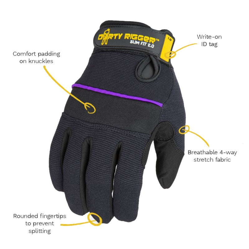 Dirty Rigger Slim Fit V2 - Guantes de trabajo ceñidos para mujer
