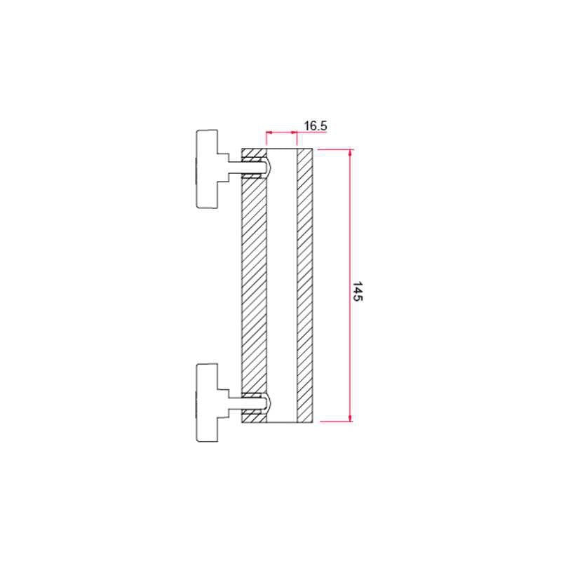 Doughty G1003 - Adaptador de acero para spigot de 16 mm