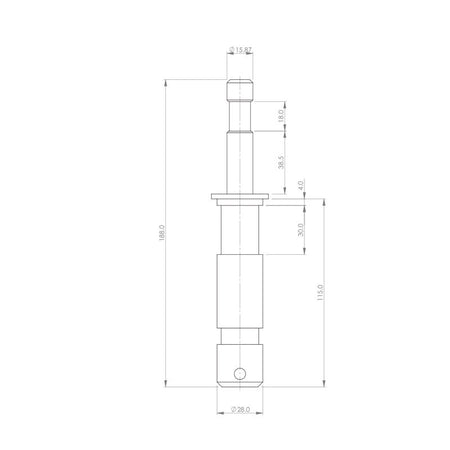 Doughty G1189 - Adaptador Spigot 29 a 16mm de Acero