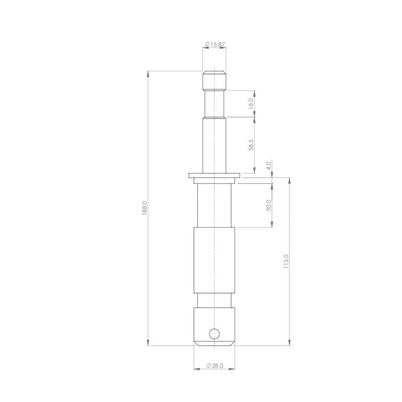 Doughty G1189 - Adaptador Spigot 29 a 16mm de Acero