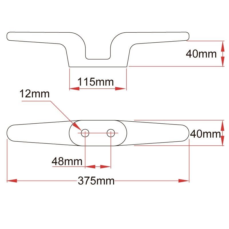 Doughty Aspa para atado 375mm - Accesorio de amarre escénico - Tempo Shop