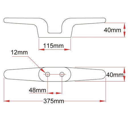 Doughty Aspa para atado 375mm - Accesorio de amarre escénico - Tempo Shop