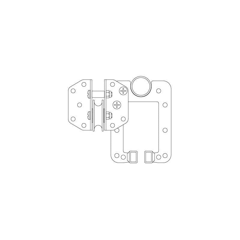 Doughty Six Track - Polea de guía doble para carriles - Tempo Shop