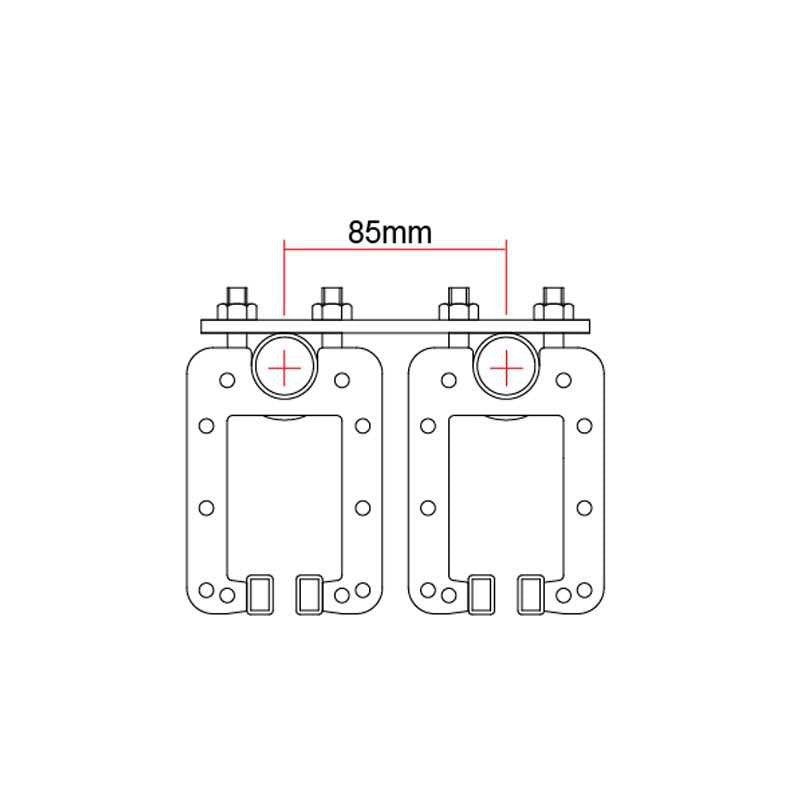 Doughty T63752 - Soporte Entrecierre para Carril Six Track y Americana - Tempo Shop