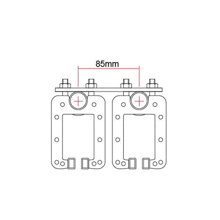Doughty T63752 - Soporte Entrecierre para Carril Six Track y Americana - Tempo Shop