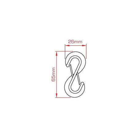 Doughty T63796 - Gancho doble de nylon para textiles - Tempo Shop