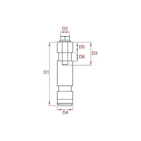 Doughty T74310 - Spigot de acero M10 para trípodes - Tempo Shop