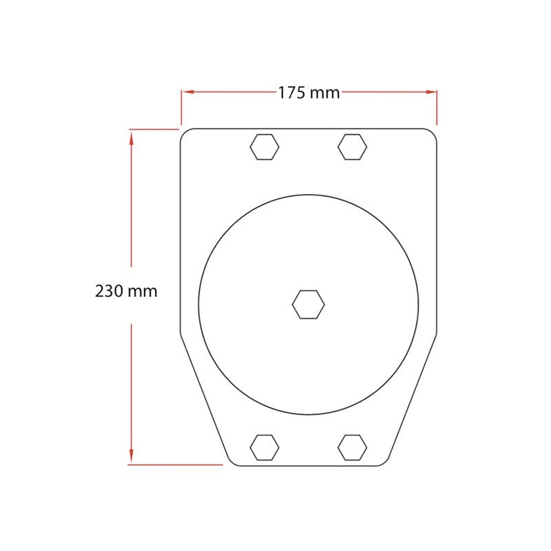 Doughty T42849 - Polea de 4 vías de 150 mm