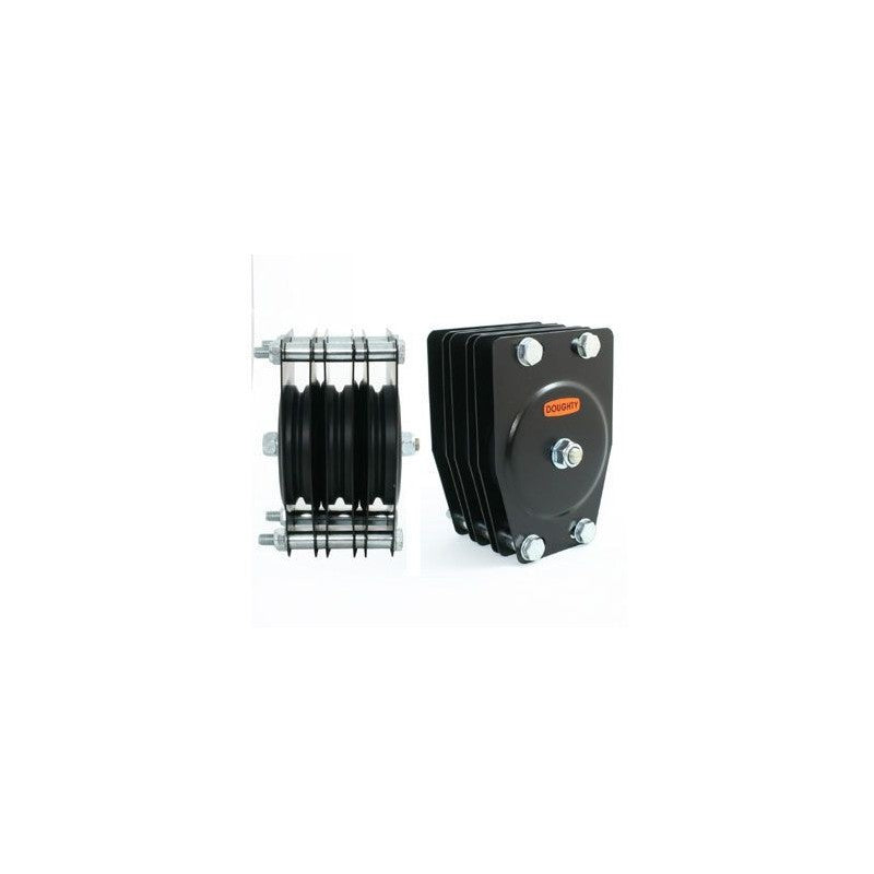 Doughty T42812 - Polea Estándar de 3 Vías para Cable de Acero 100 mm