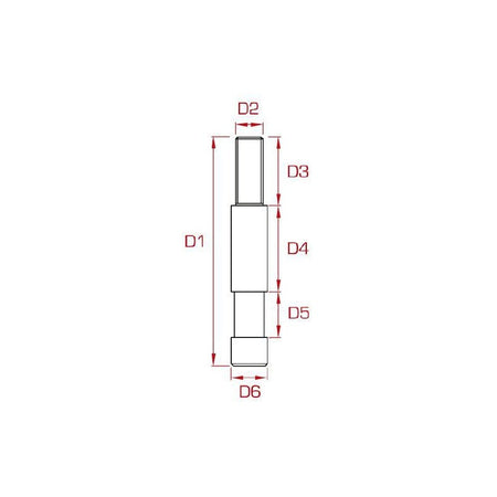 Doughty G1188 - Spigot Acero Macho M12 para Trípode