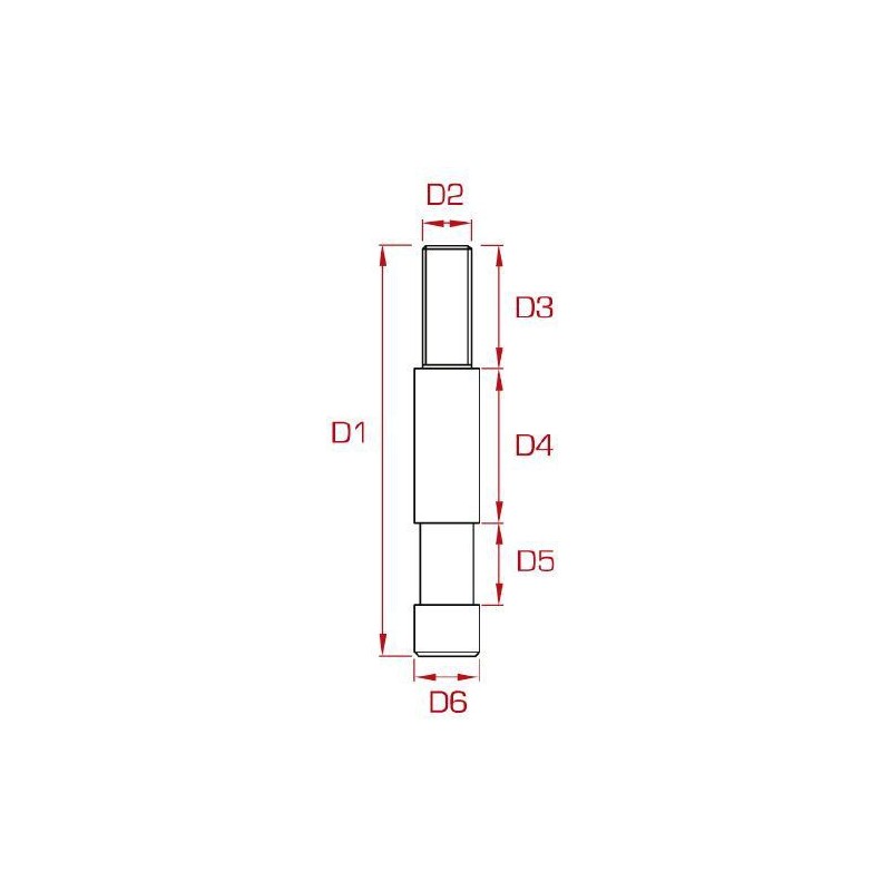 Doughty G1188 - Spigot Acero Macho M12 para Trípode
