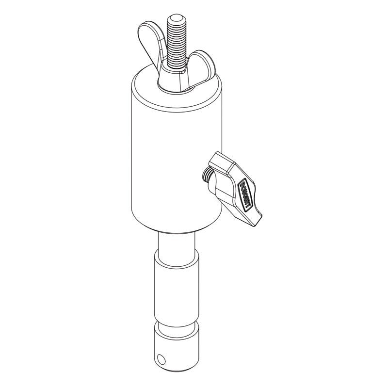 Doughty SPIGOT ROLLER RACE TV - Adaptador de 28 mm para Trípodes