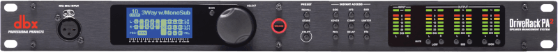 dbx DriveRack PA2 - Sistema completo de gestión de altavoces 2×6 con AutoEQ™, AFS™ y control por red