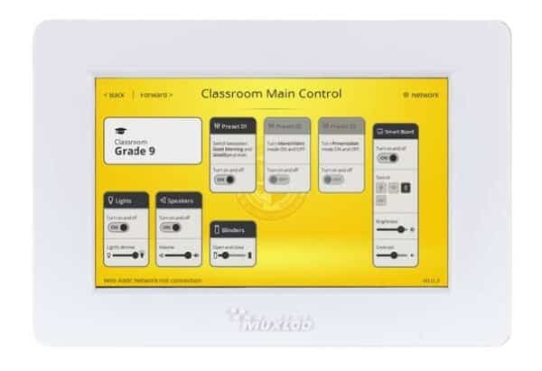 MuxLab IMU-500817-WH - Panel de Control Táctil de 5" con PoE