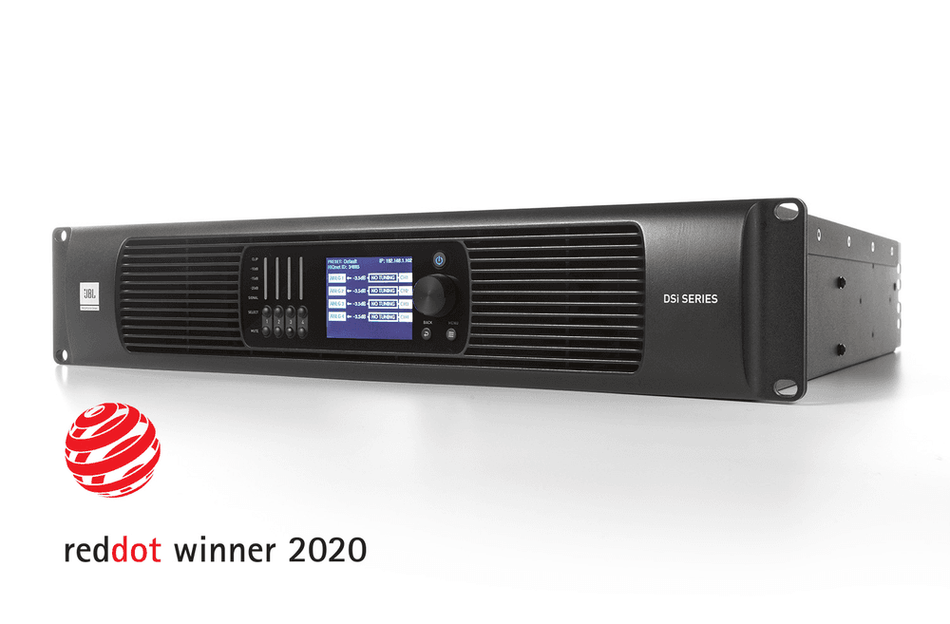 JBL Professional DSi 2.0 Series - 4-Channel Home Theater Amplifiers with 96 kHz DSP and Dante/AES67 Connectivity