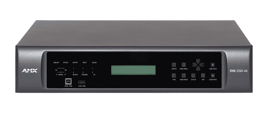 AMX DVX-2265-4K - Conmutador de Presentaciones Todo en Uno 4K60 4:4:4