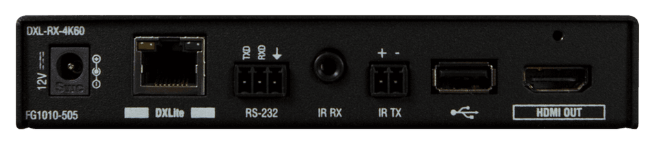 AMX DXL-RX-4K60 - Receptor DXLite 4K60 4:4:4 para transporte de vídeo a distancia