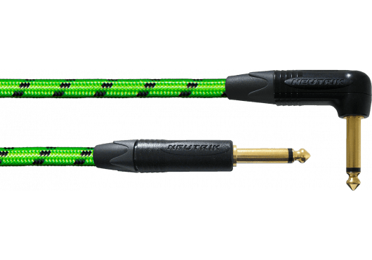 Cordial ECLBLIGHT-EDI-3PRG - Cable de Instrumento Profesional Reactivo a la Luz UV 3m