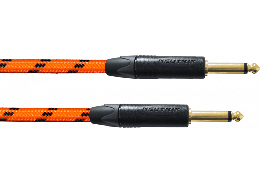 Cordial ECLBLIGHT-EDI-6PPO - Cable de Instrumento Jack a Jack Naranja UV 6m