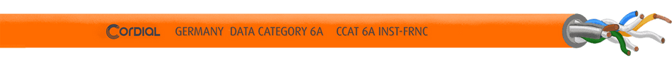 Cordial ECLCCAT6A-INSTOR100 - Bobina de 100m de cable de red Cat.6a U/FTP para instalación