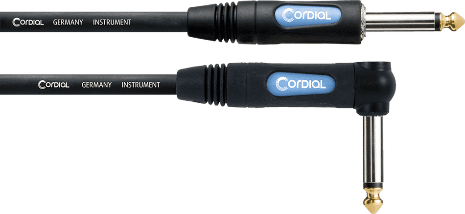 Cordial CCFI 9 PR - Cable de Instrumento Profesional Jack Recto a Jack Acodado de 9m