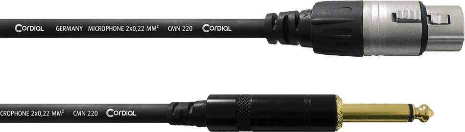Cordial ECLCCM5FP - Cable de Audio Profesional XLR a Jack Mono 5 m