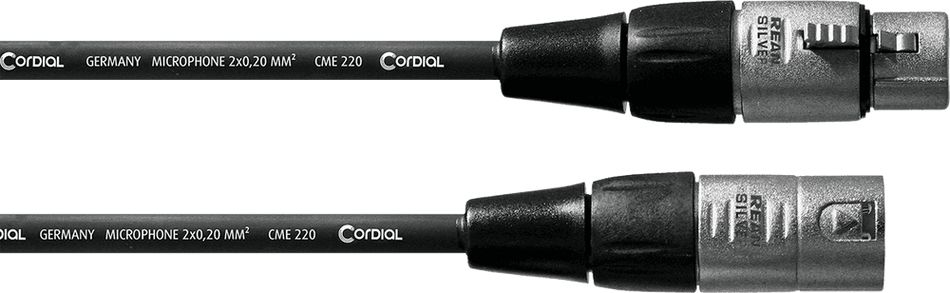 Cordial ECLCFM10FM - Cable de Micrófono Profesional XLR 10 metros