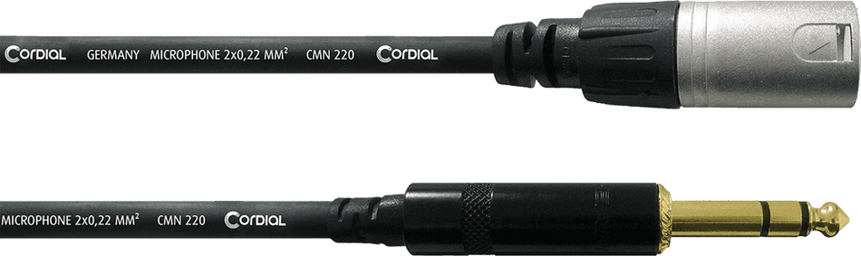 Cordial ECLCFM6MV - Cable de Audio Balanceado Profesional XLR a Jack TRS 6m