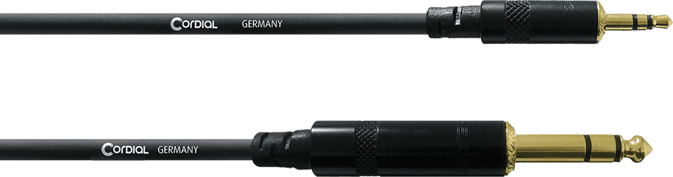 Cordial ECLCFM3WV - 3m Mini Jack/Jack Stereo Audio Cable